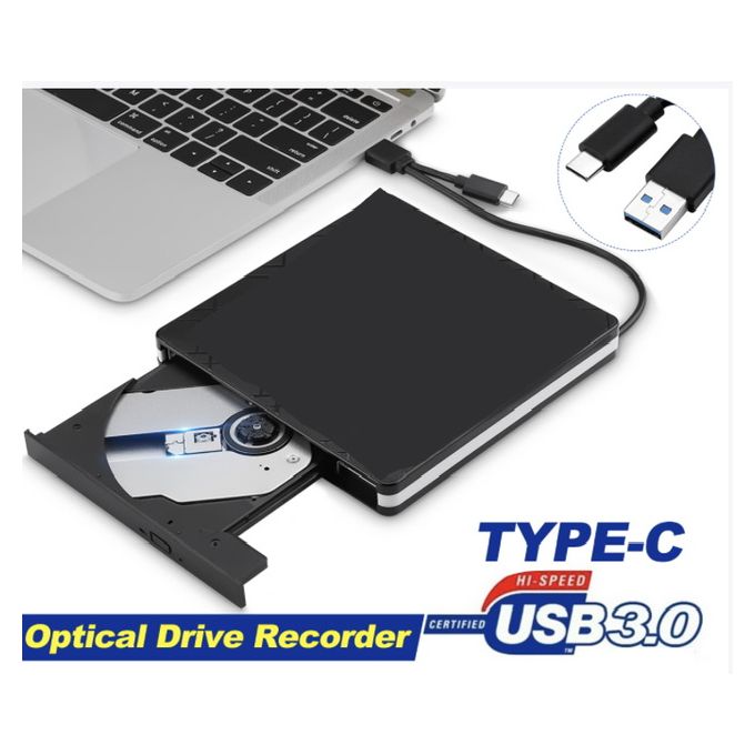 Generic Type-C External Optical Drive 3.0 DVD-RW Player CD