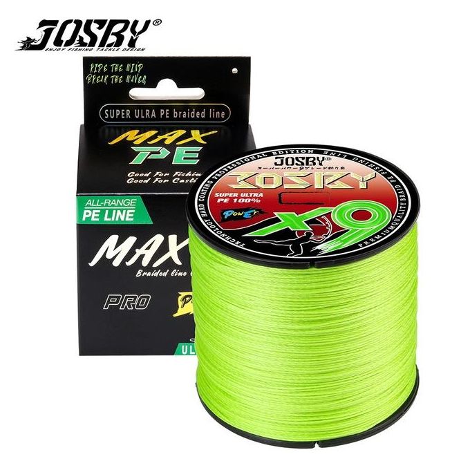 Generic Josby Braided Fishing Line 9/8 Strands 300m 500m 100m Multifilament  Pe Wire 10lb-100lb Strong Japan Cord For Carp Accessories