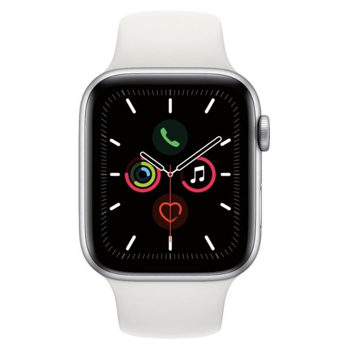 Apple Watch Series 5 Gps 44mm With White Sport Band Silver Aluminum Jumia Nigeria