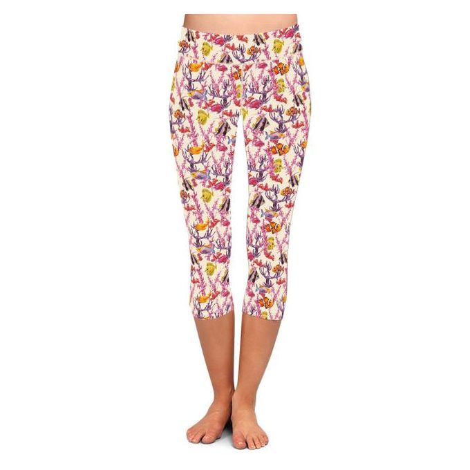 LETSFIND New Women High Waist Capri Leggings Fashion Casual