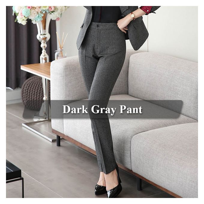 Fashion Full Length Professional Business Formal Pants Women Trousers Girls  Hot Pants