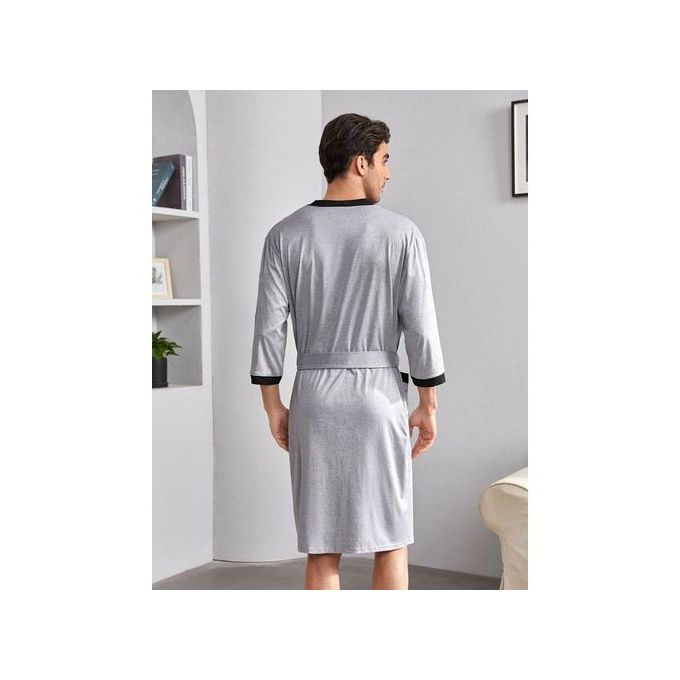 Men And Women Comfortable Sleep Wear Pyjamas Robe-- Ash