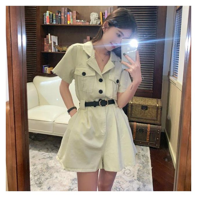 Classy Ladies Short Sleeve Jumpsuit  CartRollers ﻿Online Marketplace  Shopping Store In Lagos Nigeria