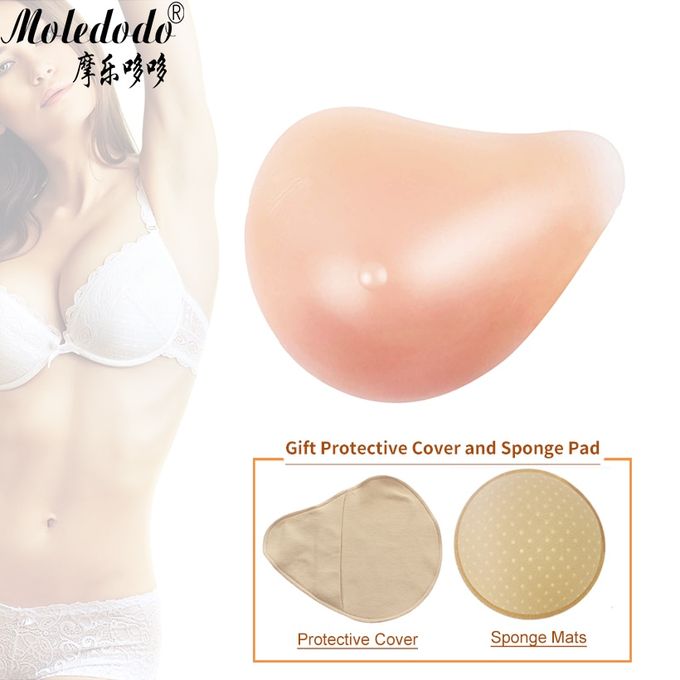 Generic Silicone Breast Form Chest Mastectomy Sprial Shape Fake