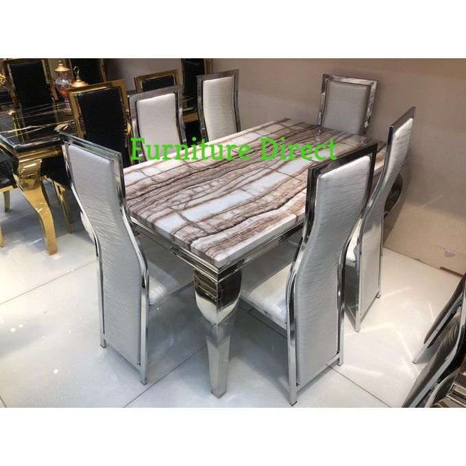 product_image_name-Generic-Pinklady Executive Marble Dining Set (Nationwide Delivery)-1