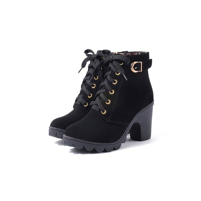 product_image_name-Fashion-Women Fashion Casual Shoes High Heel Boots-black-1