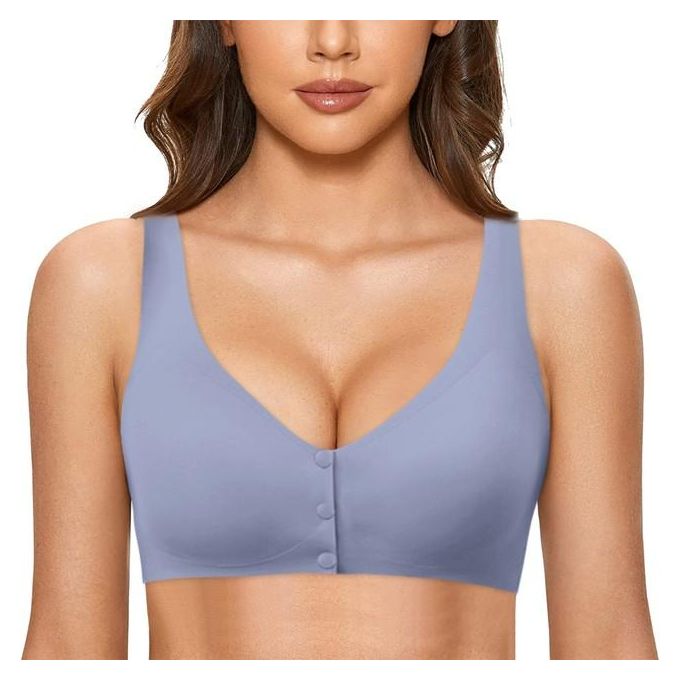 Generic Women Front Closure Bra Racerback Plus Size Unlined Underwire Full  Coverage Bras Sports Bra No Rim Gathering Shockproof Bandeau