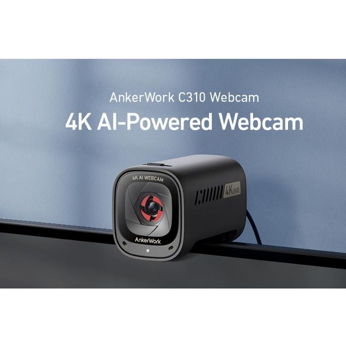 Anker AnkerWork C310 Webcam, 4K Webcam, 12 Megapixel, AI Auto