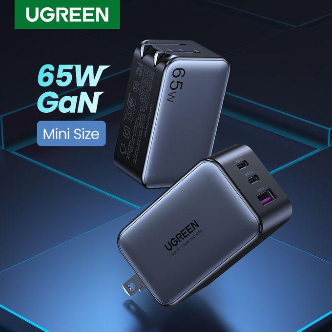 UGREEN Nexode 65W GaN Chargeur USB C 3 Ports ave…