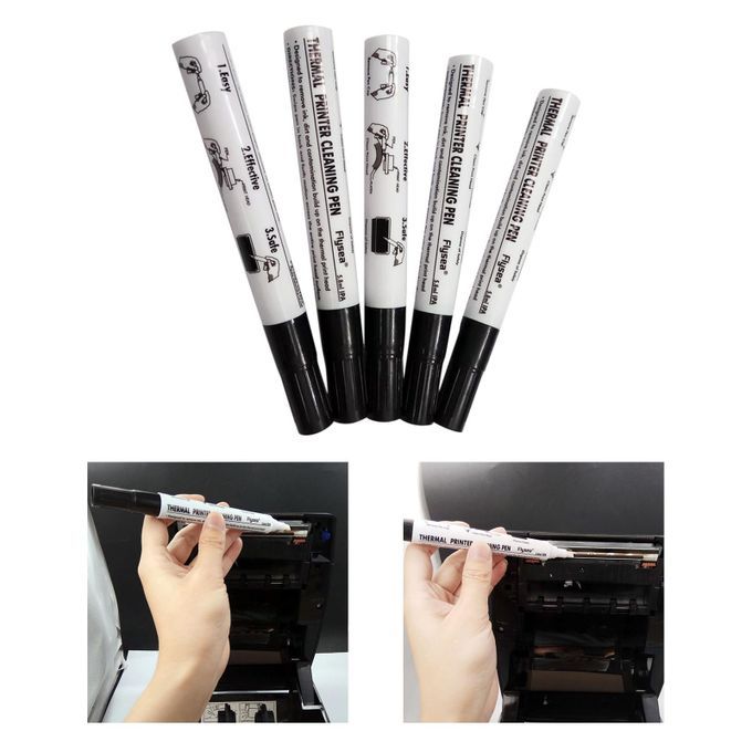 Thermal Printer Cleaning Pen for Card Printer Thermal Printer, Thermal Pen  Cleaner Printhead Cleaning Pen Cleaning Kit, Remove Ink, Engine Oil, Other