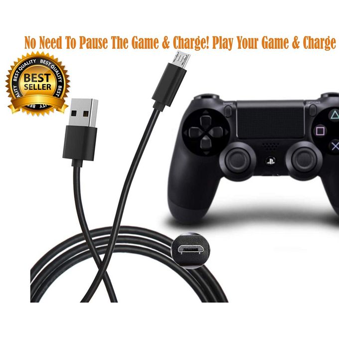 ps4 controller with charging cable