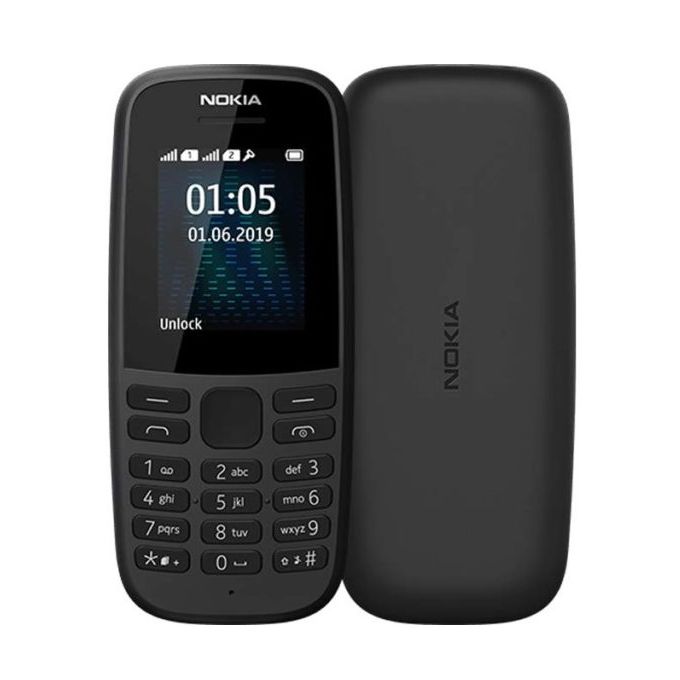 Nokia 105 (2019) Dual SIM, FM Radio, TORCH, 800mAh Battery - Black | Jumia  Nigeria