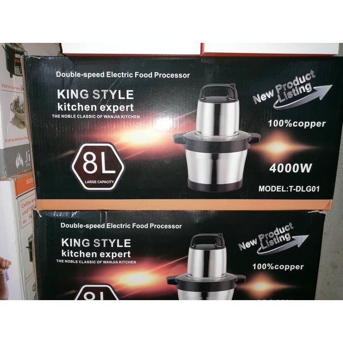 King Style 8litres Stainless Steel Food Processor Pounder