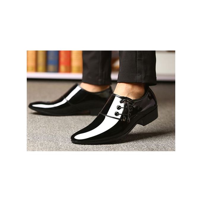 Pointed Shiny Shoes -Black | Jumia Nigeria