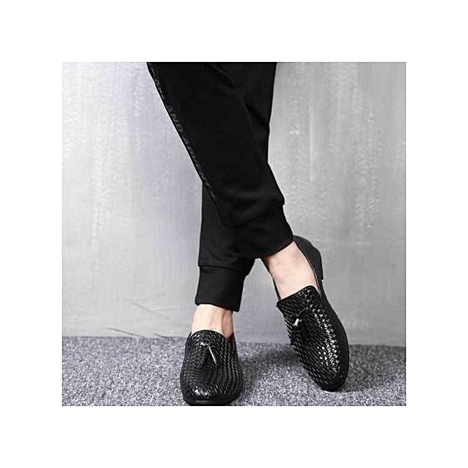 Business Casual Leather Shoes Black 