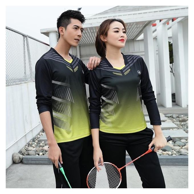 Top Women Men's Badminton Jersey Sets Sporting Training Suit