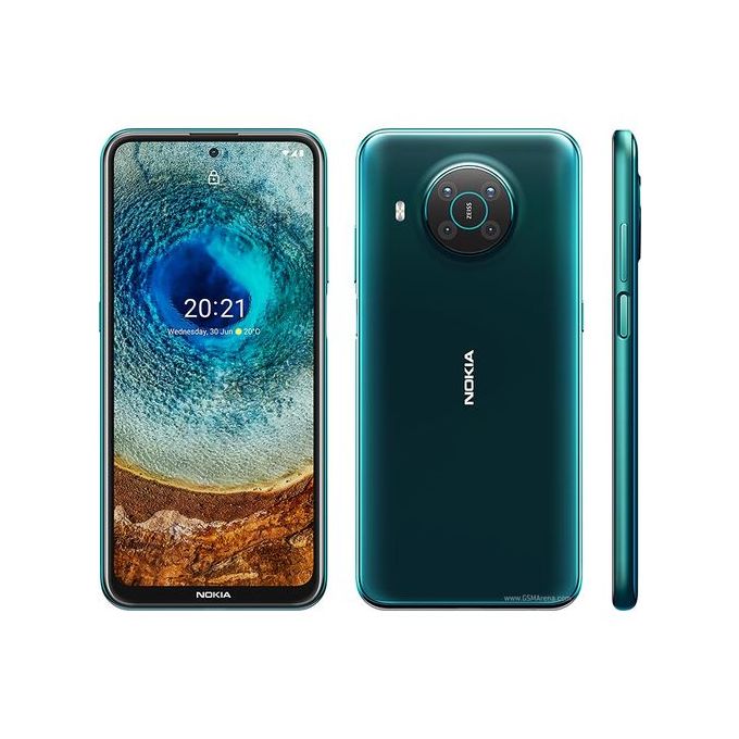 product_image_name-Nokia-X10, 6.67-inch (6GB RAM, 128GB ROM) Android 11- 48MP Quad Camera + 8PM Selfie - 5G - Dual SIM - 4470mAh - Forest/Green-1