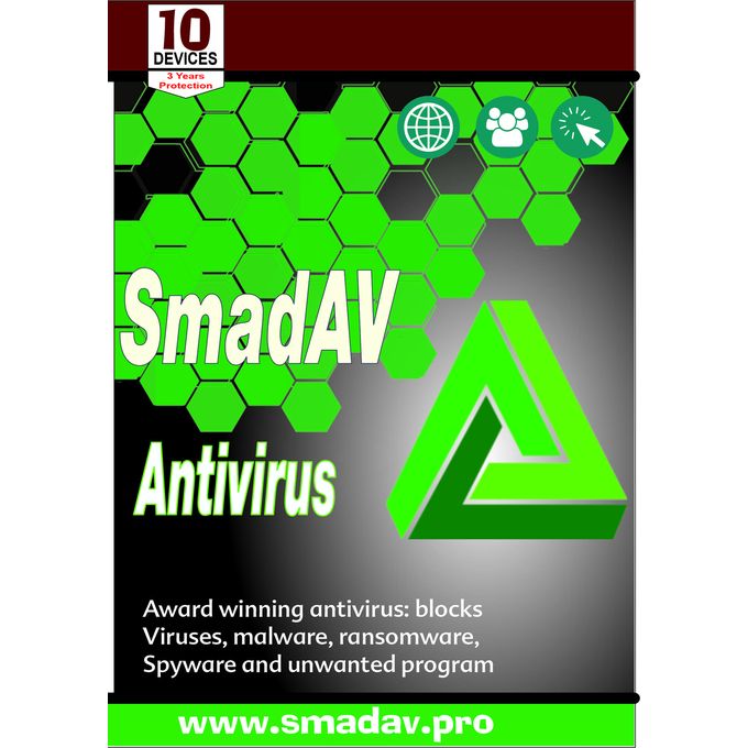 SmadAV Antivirus 10 Users 3 Years