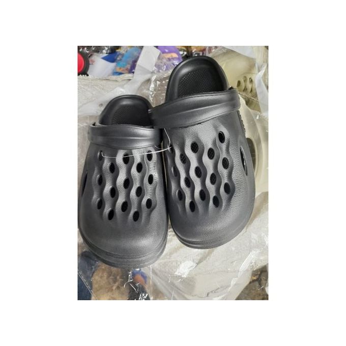 product_image_name-Fashion-Crocs Unisex Beach Sandals - BLACK CROCS-1