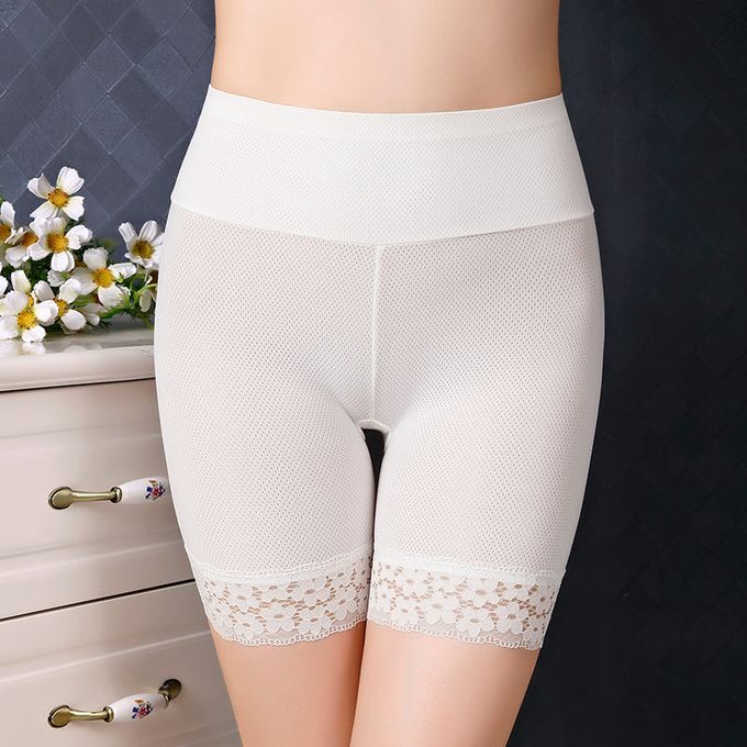 Fashion (white)women Anti Chafing Plus Size Underwear Lace