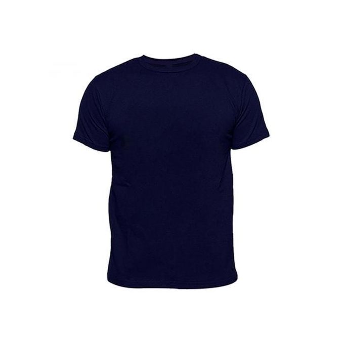 dark blue round neck t shirt