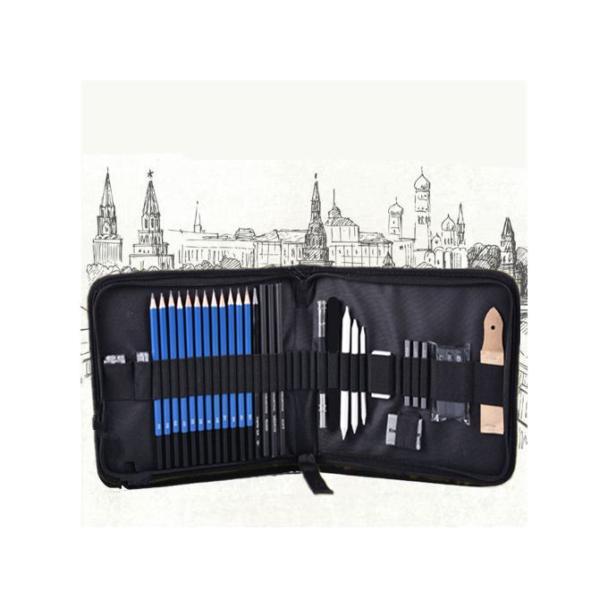 Generic Professional Sketching Drawing Artist Kit Set Pencils