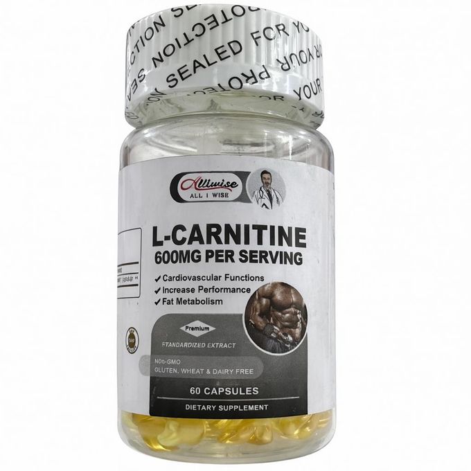 Alliwise L-Carnitine 600mg - Increases Performance, Fat