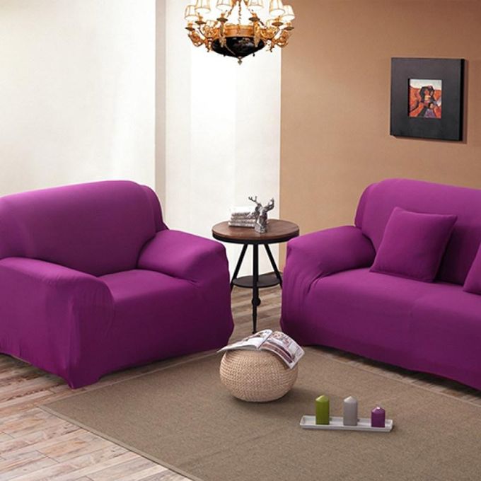 product_image_name-Generic-Fashion Pure Color Antiskid Stretch Sofa Cover-Sky Blue-1