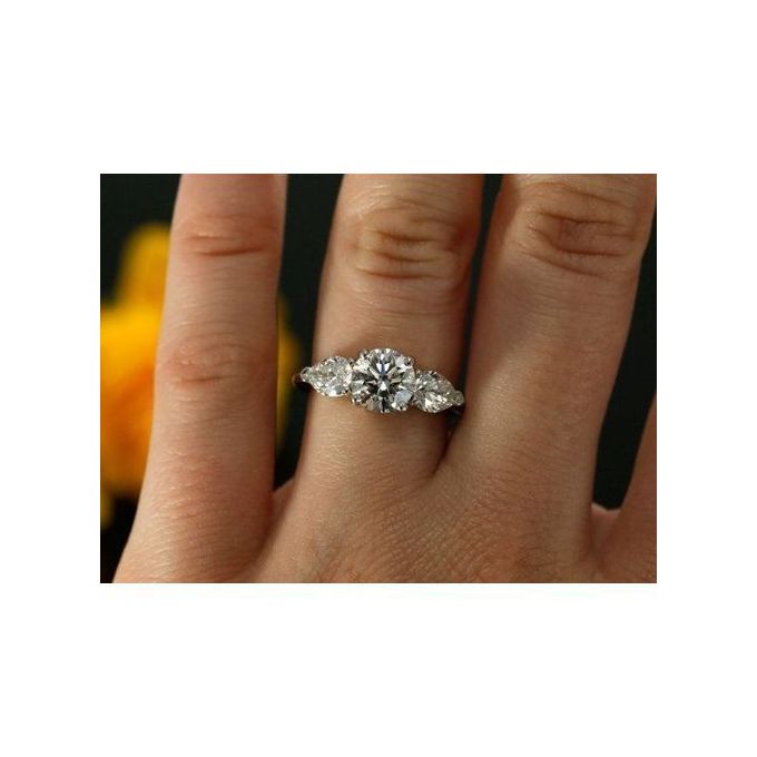 Fashion Royal Stones Ladies Engagement Ring Silver Jumia Nigeria