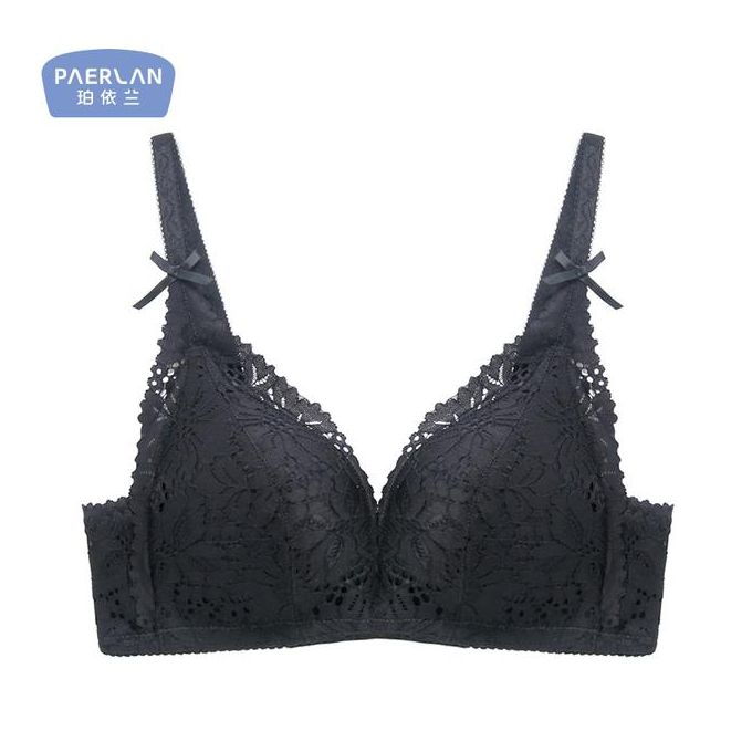 Paerlan Floral Bra Seamless, Push Bra Back Closure