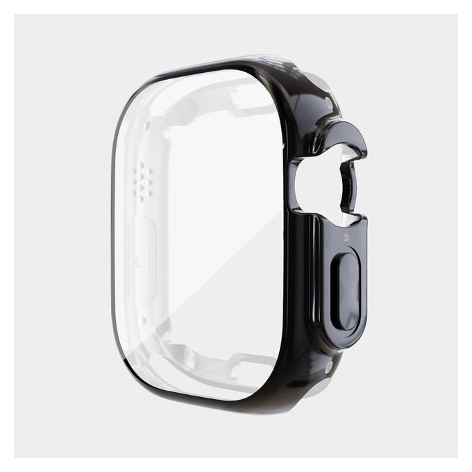 (black)360 Full Soft Clear Case For Apple Watch Ultra 49MM TPU Smartwatch  Screen Protector For IWatch Series 8Pro 49MM Protective Cover RA