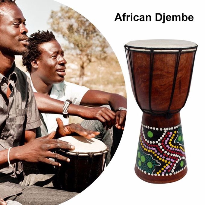product_image_name-Generic-6in African Djembe Drum Hand-Carved Solid-Wood Goat-Skin-1