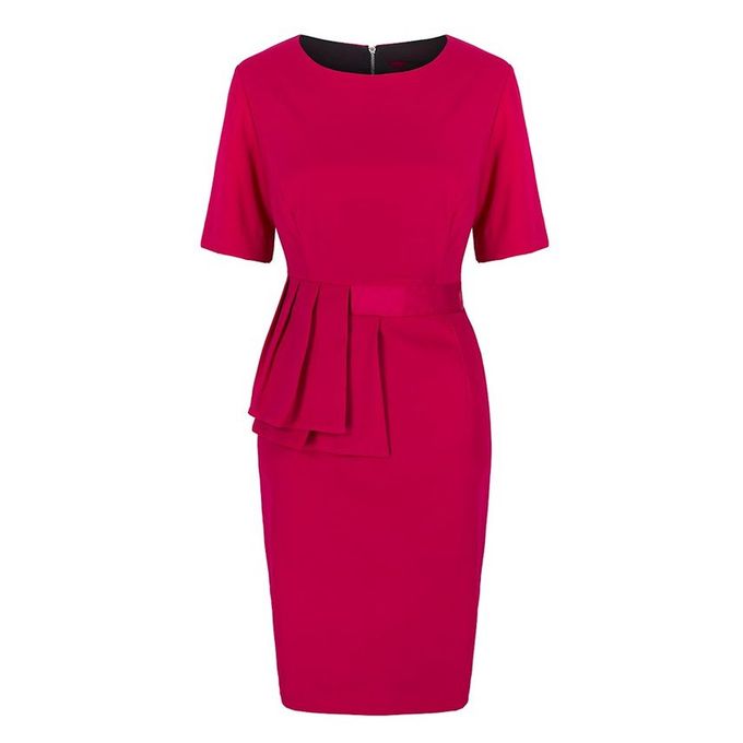 side peplum dress