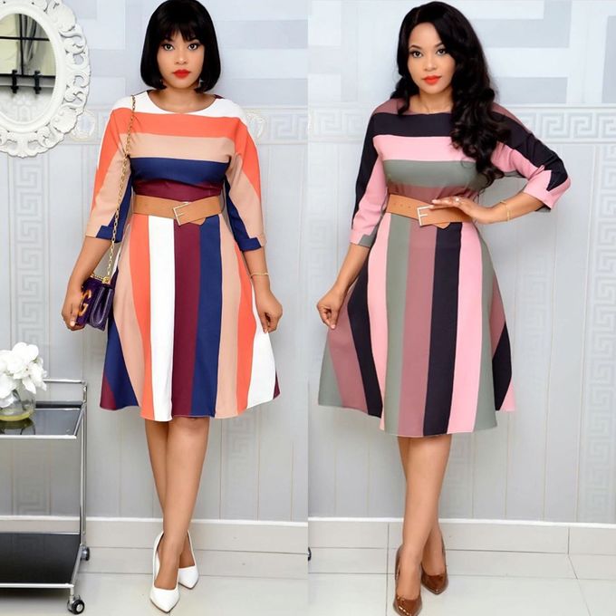 Fashion Office Women A Shape Rainbow Retro | Jumia Nigeria