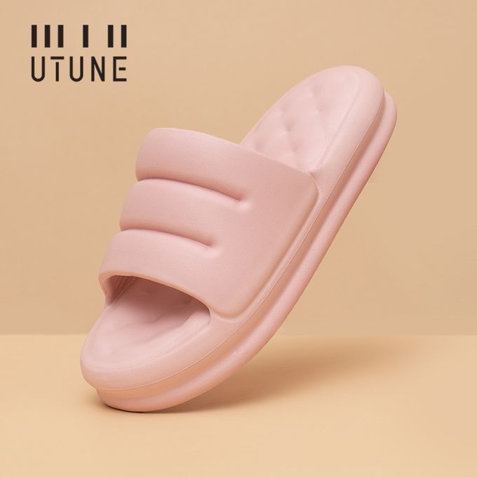 Mute EVA Sofa Slides Women Thick Sole Soft Indoor Slippers Women Anti-slip Sandals Men Summer Platform Women Shoes Bath