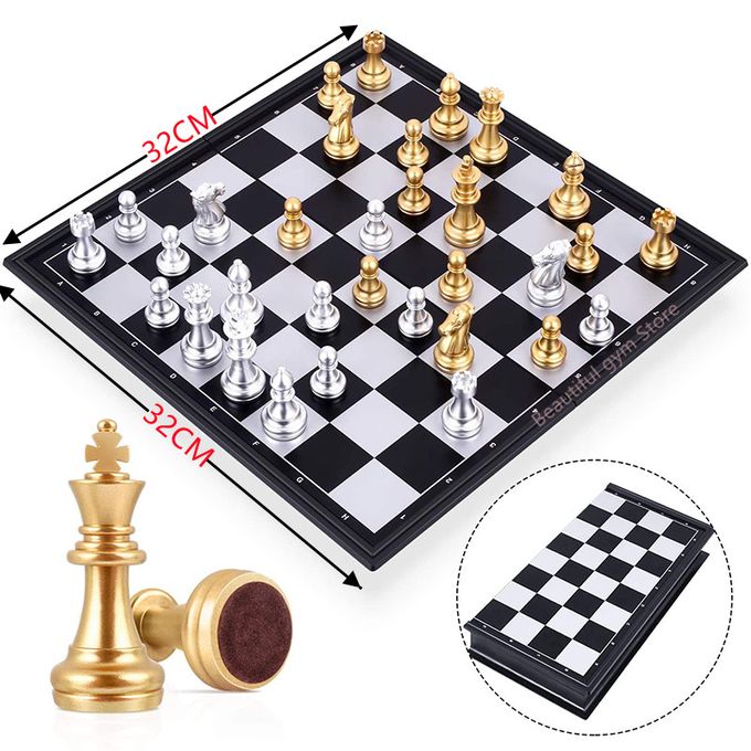 Chess Games Sets Metal Glossy Pieces Set 30*30cm High-end Luxo Profissional  Jogos De Tabuleiro De Madeira Crianças Adulto Presente Ornamentos -  AliExpress