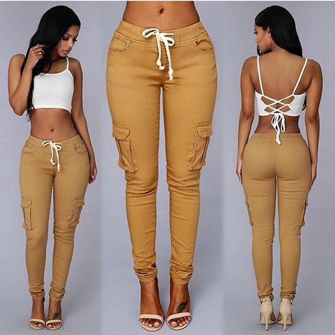 Fashion Women Highwaist Jeans Body Shapers Trousers white price from jumia  in Kenya  Yaoota