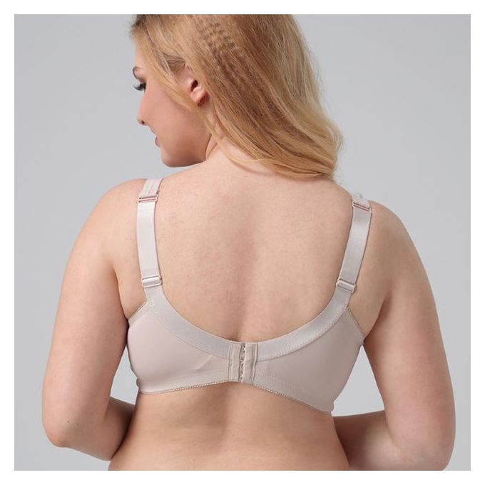 Khaki white black bra push up full coverage women thin cotton