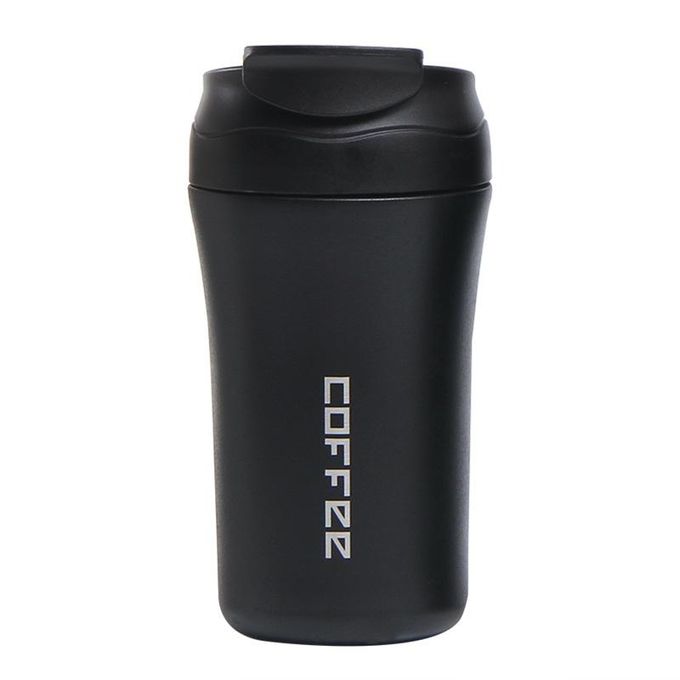 400ml Double Stainless Steel Coffee Thermos Mug With Straw Multifunctional  Car Vacuum Flask Portable Travel Insulated