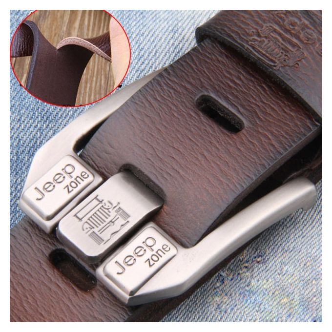 product_image_name-Fashion-Men Genuine Leather Belt Luxury Brand Alloy Metal Pin Buckle Men's Belt-1