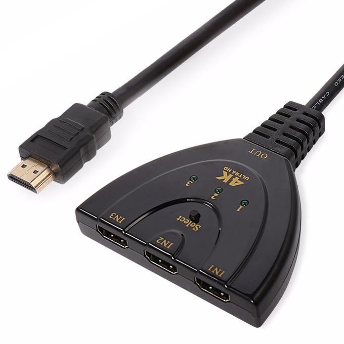 3 Port Hdmi 1080p 3:1 Switcher Adapter For Connecting Multiple Devices To 1  Tv - Pc Hardware Cables & Adapters - AliExpress