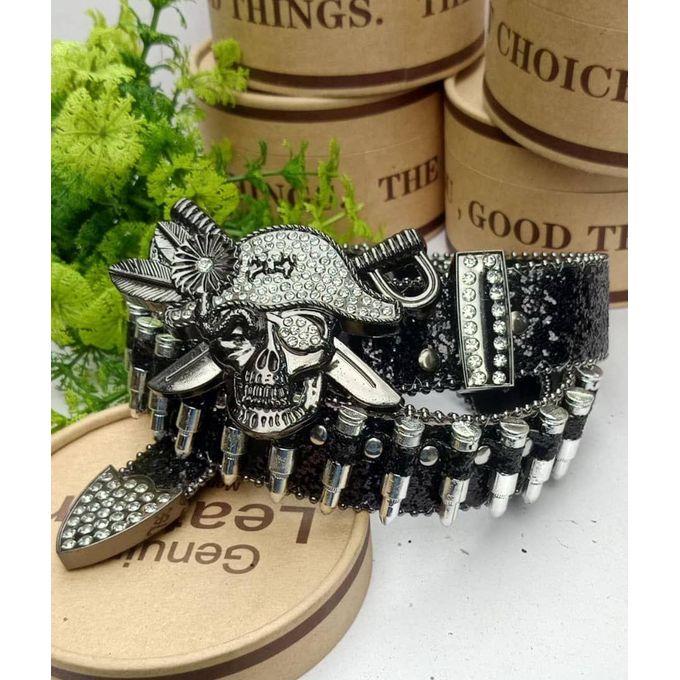 Fashion Black Y2K Pirates with Accessories Glittering