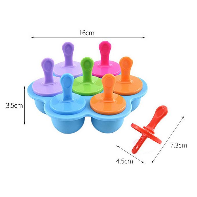 Silicone Mini Ice Pops Mold Ice Cream Ball Lolly Maker Popsicle Molds Baby  DIY Food supplement tool 