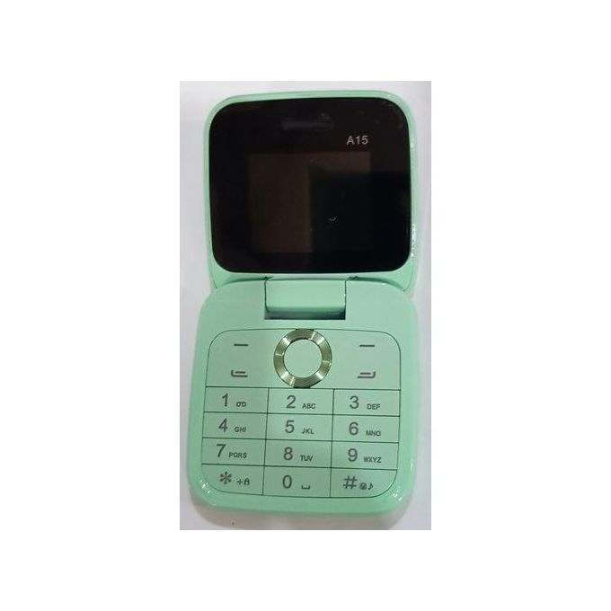 product_image_name-Bontel-A15, 1.77 Inch Color Display,Flip Phone, Green -1