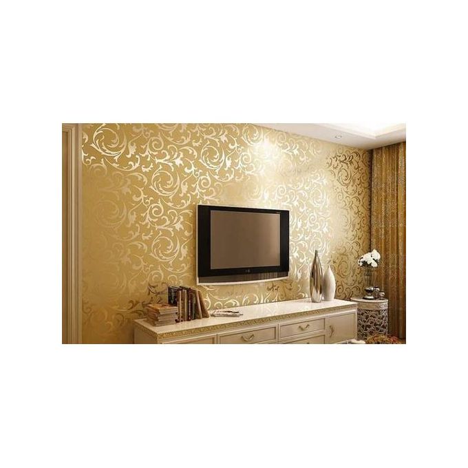 ALL DECORATIVE DESIGN Decorative White, Gold Wallpaper Price in India - Buy  ALL DECORATIVE DESIGN Decorative White, Gold Wallpaper online at  Flipkart.com