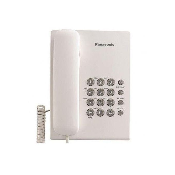 Panasonic Corded Landline Desk Phone Kx Ts500mx Off White