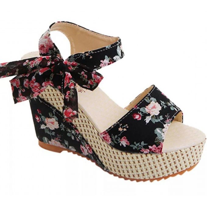 product_image_name-Fashion-Wedge Lace Women Sandals Flower Printed-1