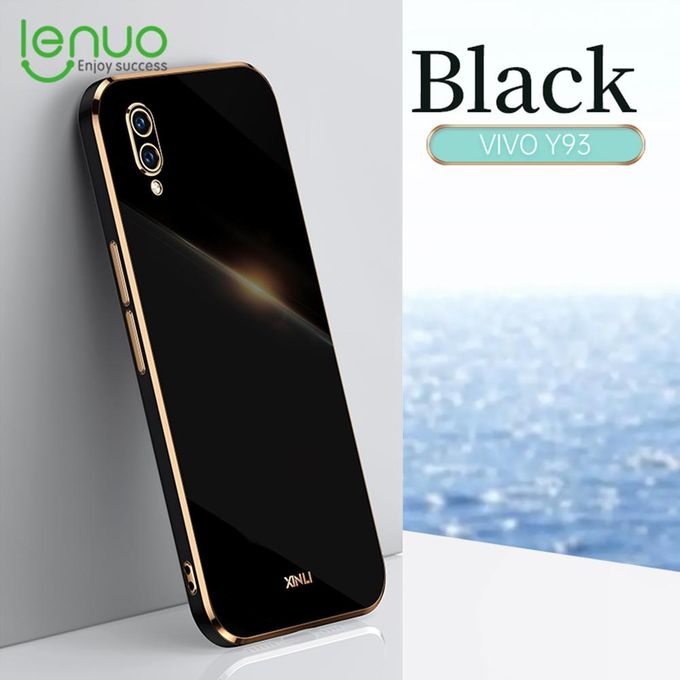 product_image_name-Lenuo-Luxury 6D Plating Soft Casing Silicone Square Frame Phone Case For Samsung Galaxy A10 Phone Case Shiny Bling Back Cover Coque-1