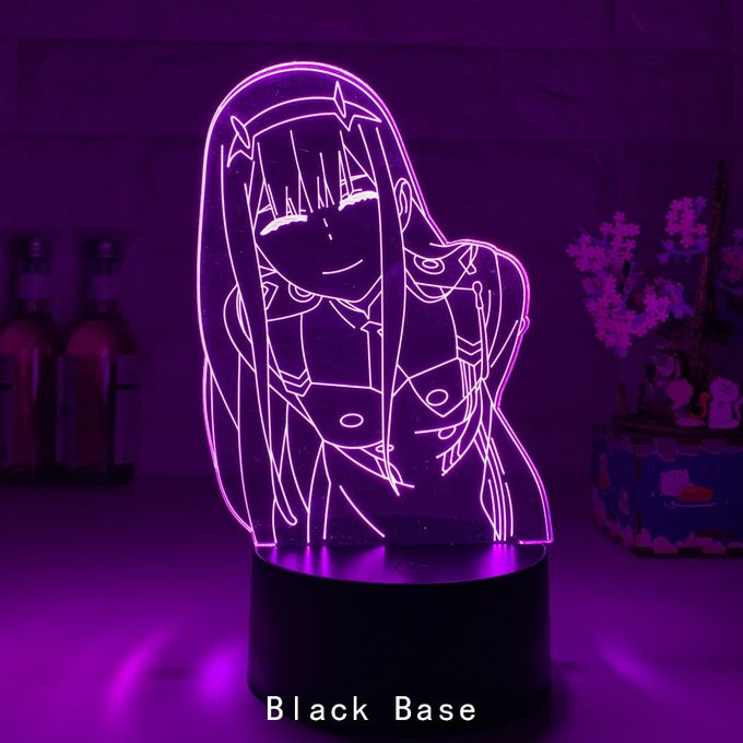 Darling In The Franxx Anime Figure Zero Two 02 Hiro S Rgb Night Lights Gift  For Friend Bedroom Manga Table Decoration,16 Colors, With Remote