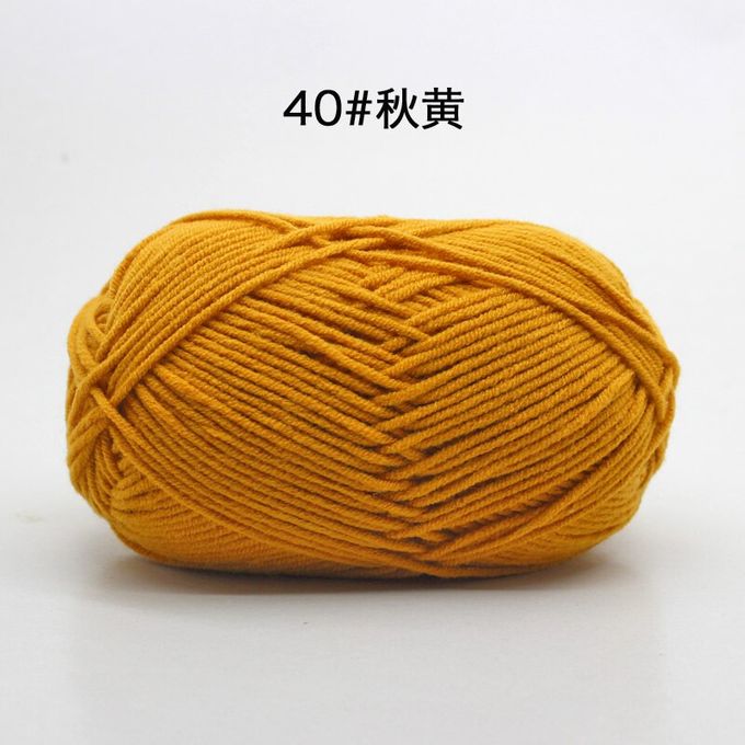 50g Milk Cotton Crochet Yarn 4ply Knitting Wool Needlework Dyed Lanas For  Crochet Crafts Sweater Hat Dolls Scarf DIY Knitting